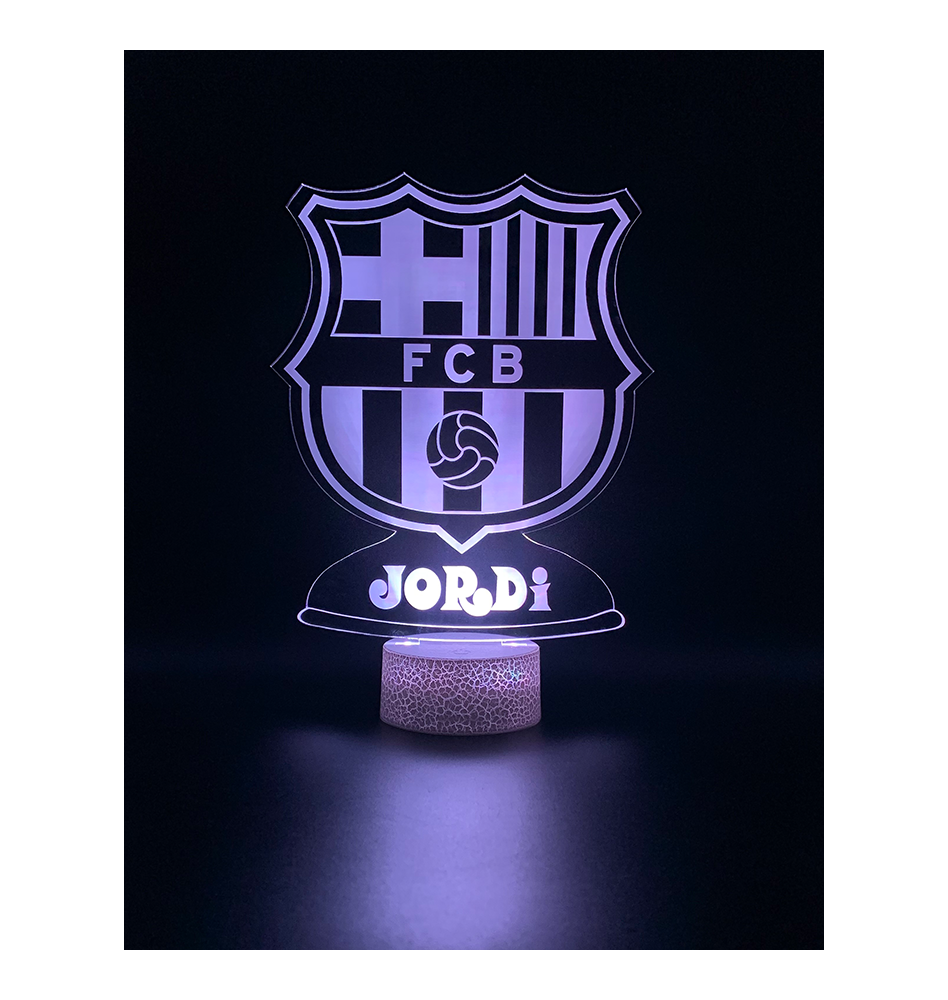 Lámpara LED Barcelona personalizada · Regalos Originales - Creaciones  Mikeldi