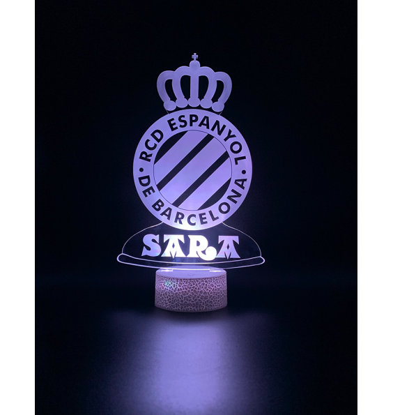 Lámpara LED Barcelona personalizada · Regalos Originales