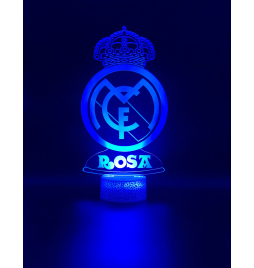 Lámpara Escudo Real Madrid - Tu tienda de regalos personalizados en Canarias