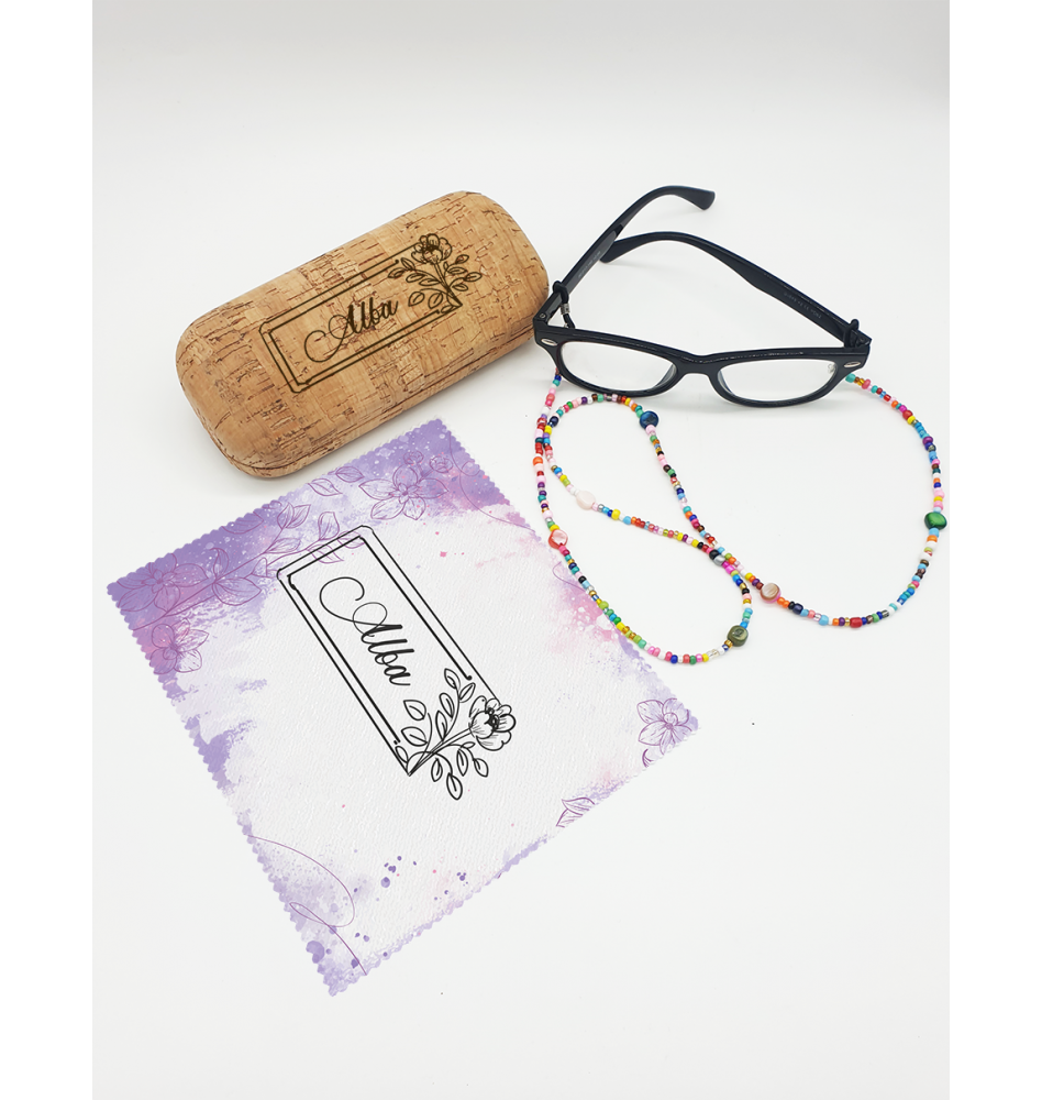 Funda gafas + gamuza + cuelga mascarillas y gafas · Regalos Originales -  Creaciones Mikeldi