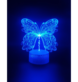 Lámpara Mariposa infantil iluminación led - InfotecnologiaSur